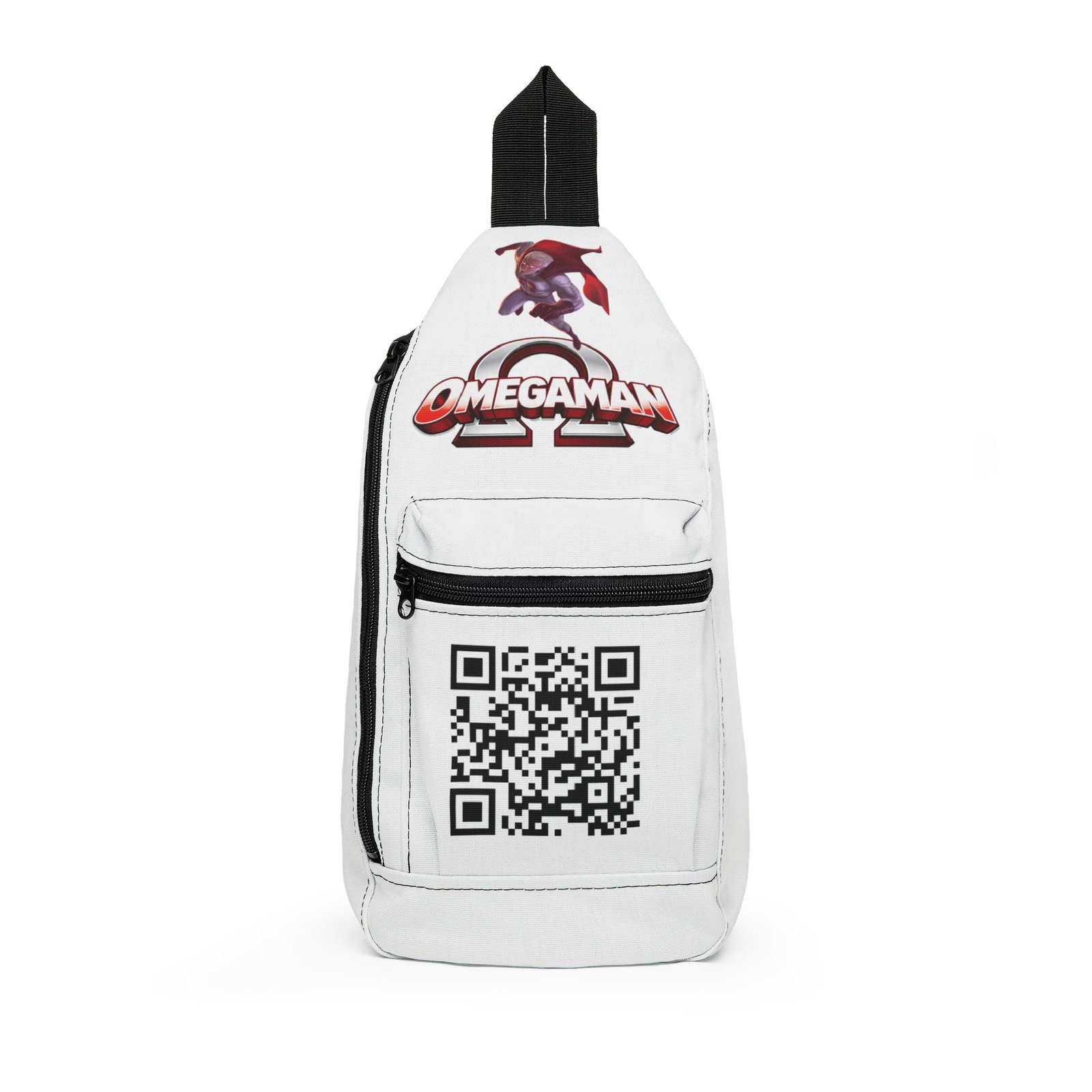 Omegaman II Logo Sling Bag | Retro Video Game Graphic